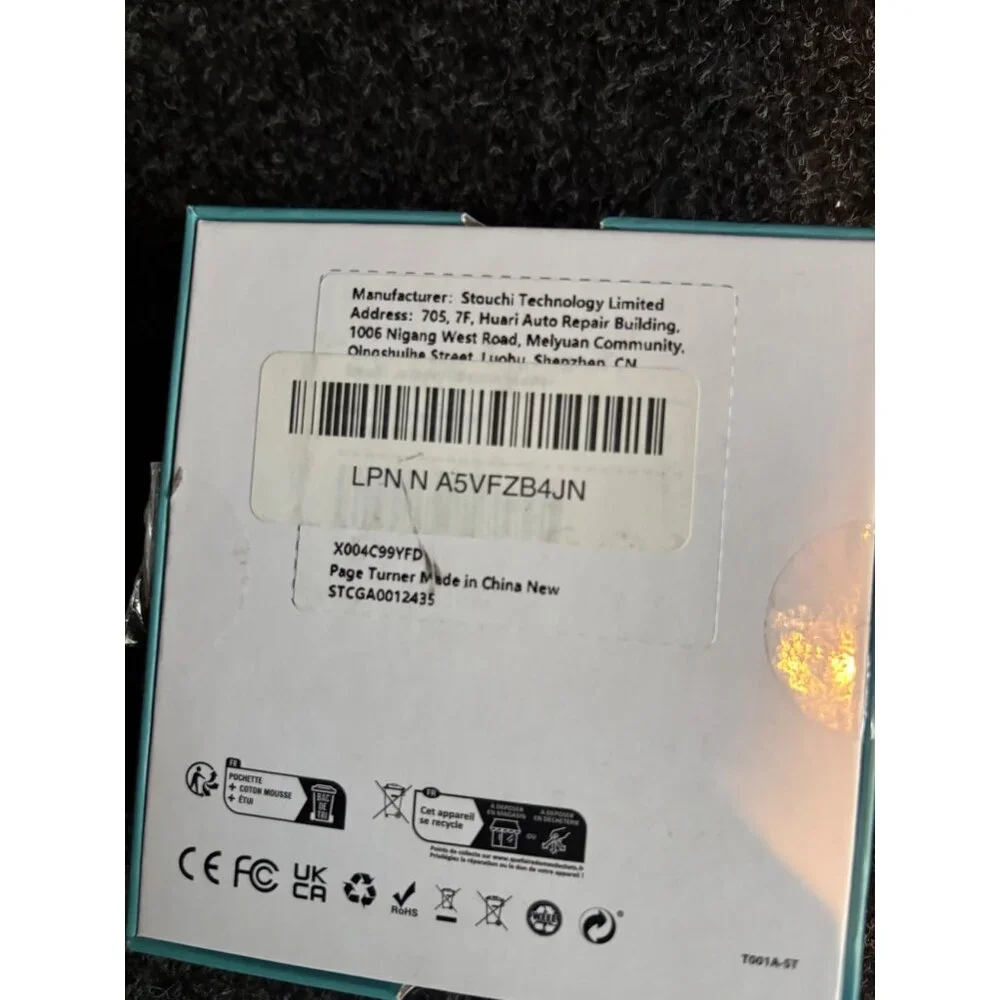Stouchi Wireless Page Turner With Bluetooth For Tablets & E-Readers